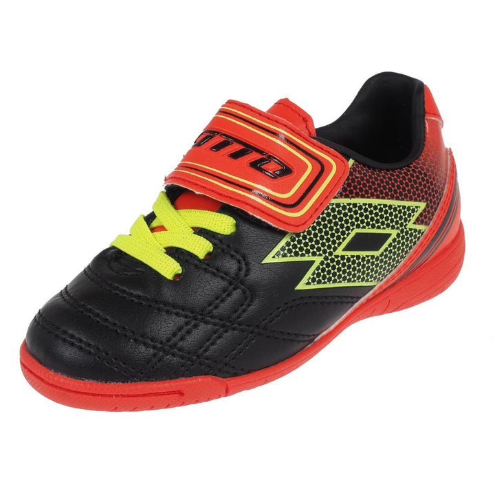 Lotto Spider XI ID Junior SL, Jungen, Black/Yellow Safety, 31 EU Black Yellow Safety