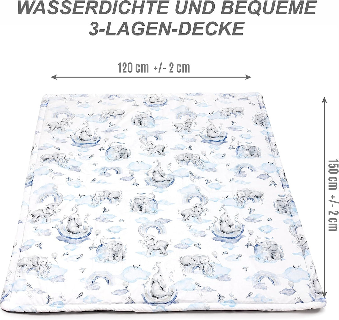Pepi - Playmat Baby - Spielmatte Baby Faltbar - Spielmatte Kinder - Picknickdecke Wasserdicht 120x15