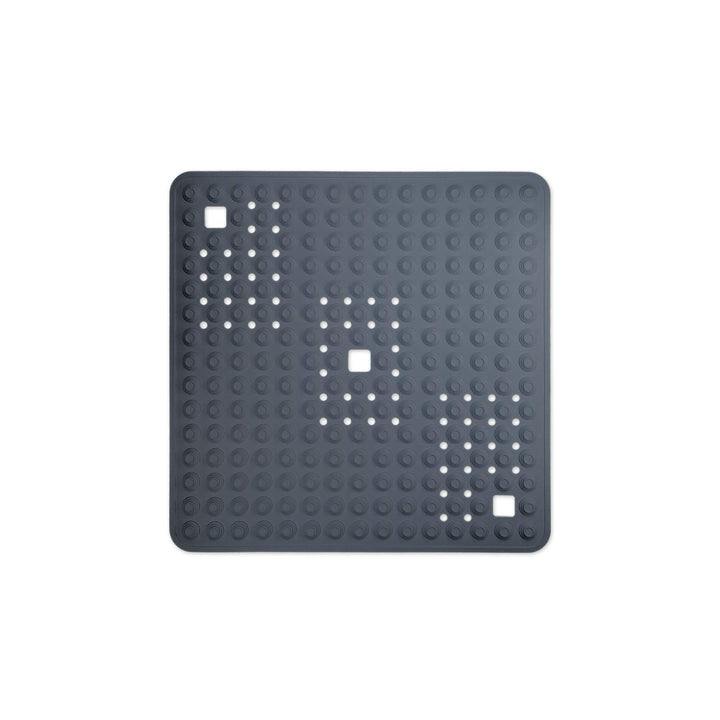 WohnDirect Duschmatte Grau/quadratisch: 60x60 cm - sehr rutschfest & sehr robust - Antirutschmatte f