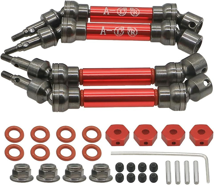 RCAWD ARRMA Antriebswellen Set,Metall Universal Vorder- und Hinterrad antriebswelle für 1/10 ARRMA 3