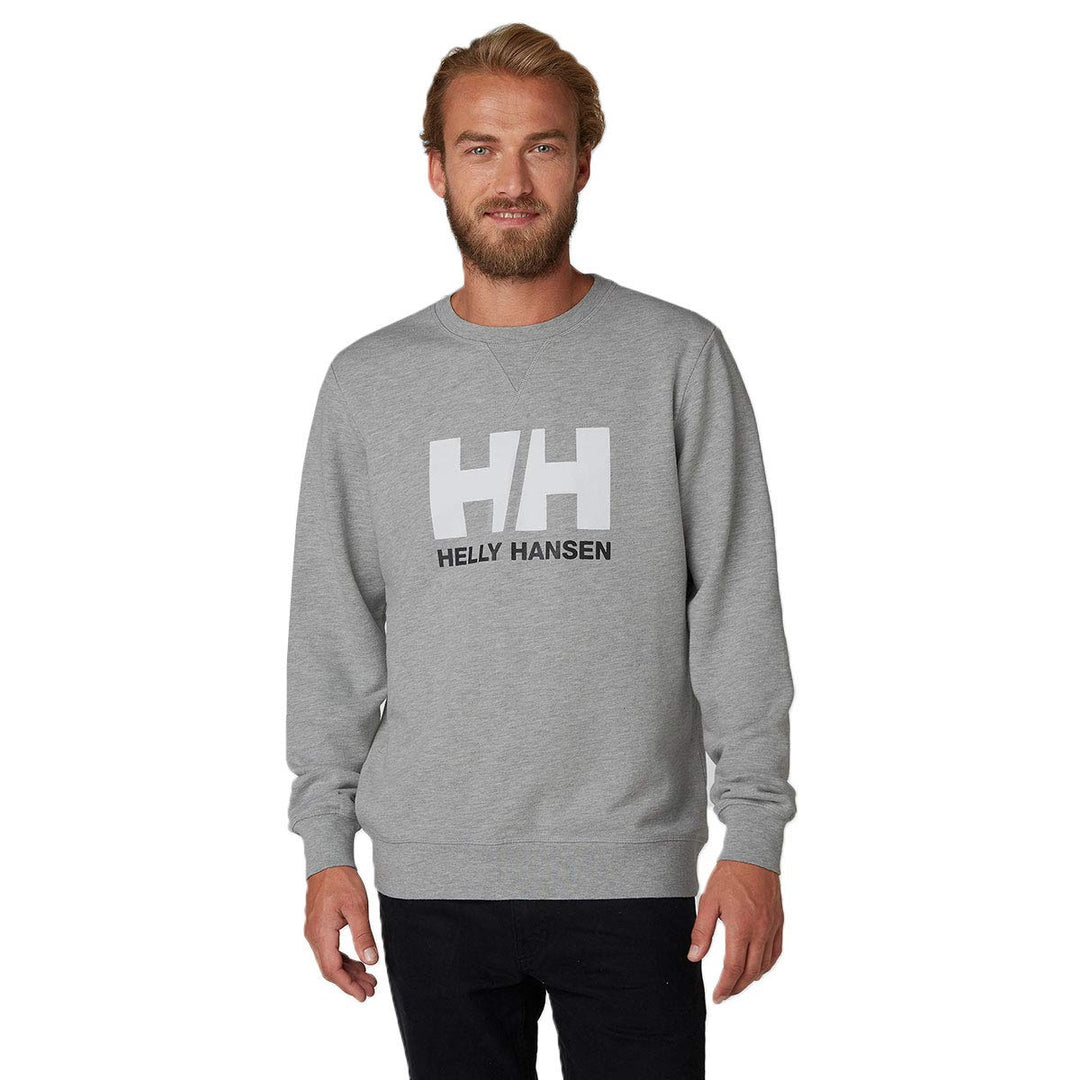 Helly Hansen Herren HH Logo Crew Pullover 950 Grey Melange S, 950 Grey Melange S