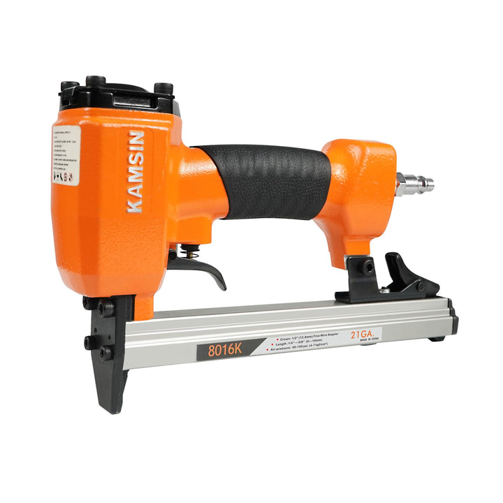 KAMSIN 8016K Pneumatischer Polsterhefter 21 Gauge Typ 80 Polsterhefter, 12,8 Krone, 6–16 mm Länge fü