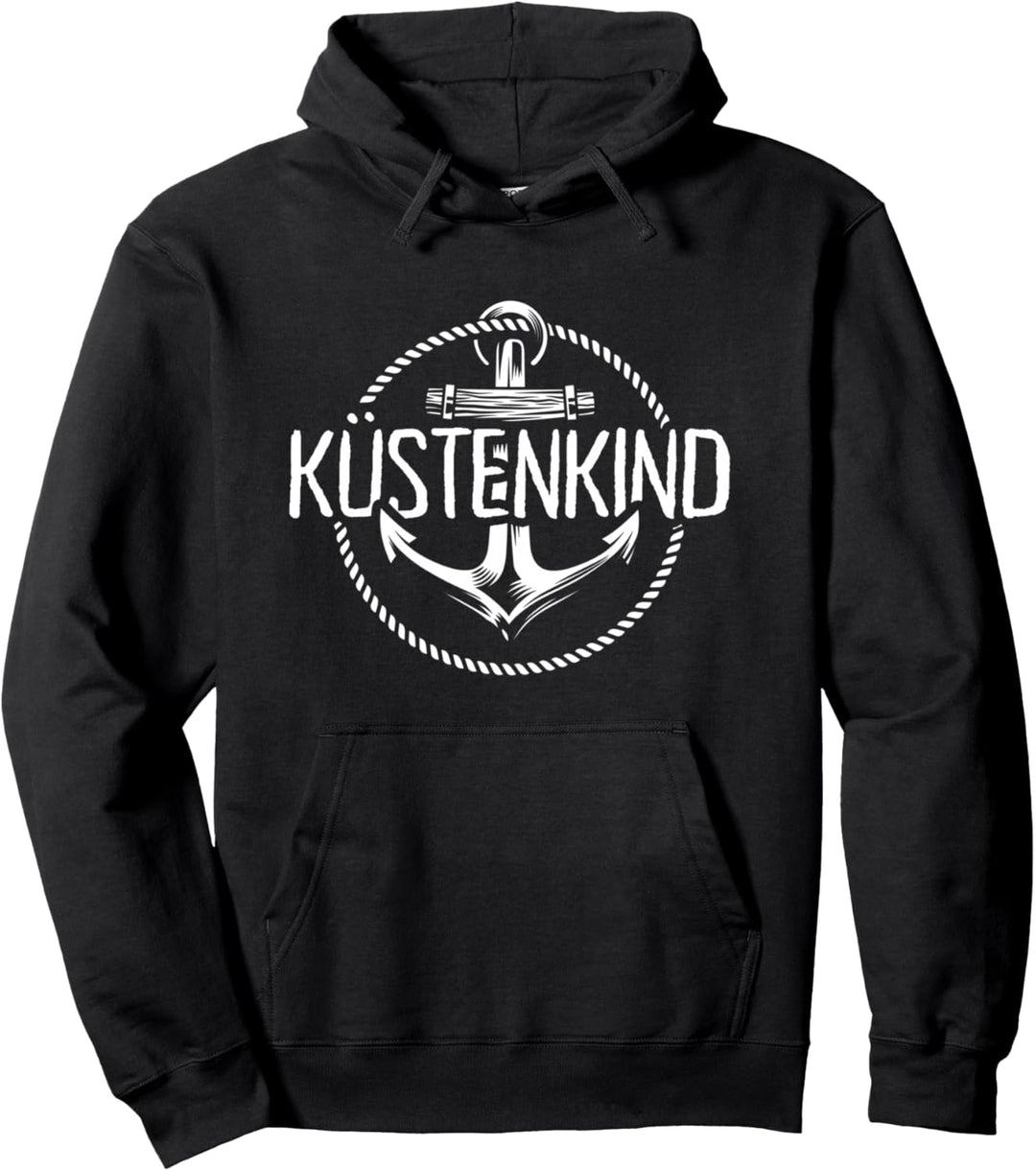 Küstenkind Anker Heimat Norddeutschland Nordsee Hamburg Moin Pullover Hoodie
