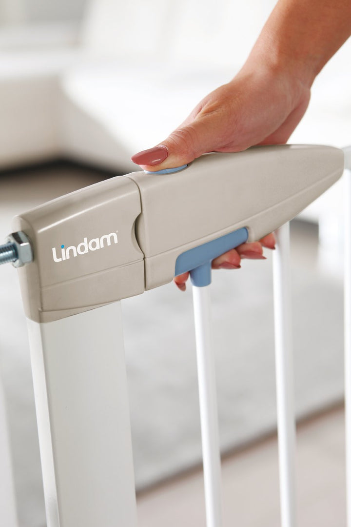 Lindam by Munchkin Sure Shut Porte-Sicherheitsgitter mit Druckbefestigung, weiss, 76 - 82