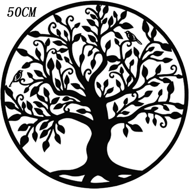 LIKEUDO 50cm Wall Hängende Lebens Baum Metall Wanddekoration Wohnzimmer Wandkunst Dekoration Wandbil