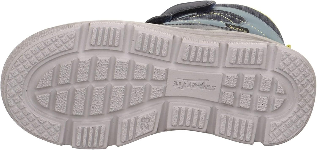 Superfit Jungen Mars Warm Gefütterte Gore-tex Schneestiefel 34 EU Weit Blau Gelb 8020, 34 EU Weit Bl