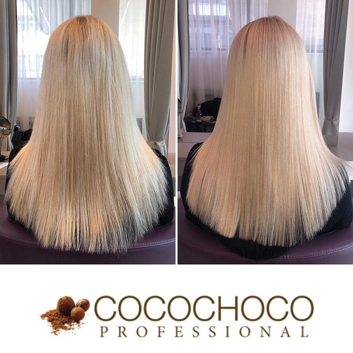 COCOCHOCO Professional Brasilianisches Keratin Pure (200 ml) und Reinigendes Shampoo (50 ml) - Kompl