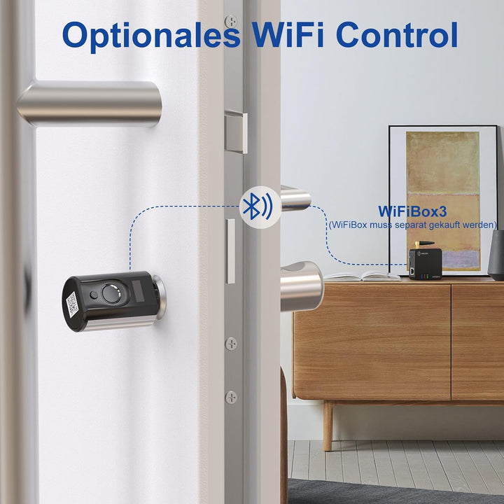 WELOCK Touch63 Türschloss Fingerabdruck,mit RFID Karte,APP,WiFi,Fingerabdruck Schloss haustür IP65,E
