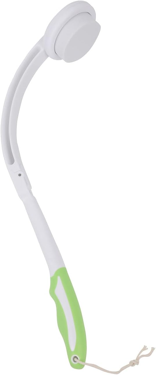 Eincremhilfen: 2er-Set Rücken-Eincremehilfen & Duschbürsten, 6 Köpfe, klappbar 41,5cm (Rückeneincrem