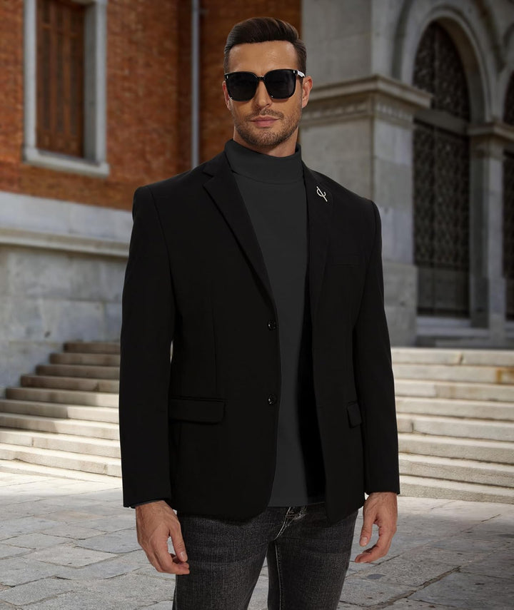 SIHOHAN Herren Rollkragenshirt Basic Rollkragenpullover - Slim fit Langarmshirt Innenfleece Thermoun