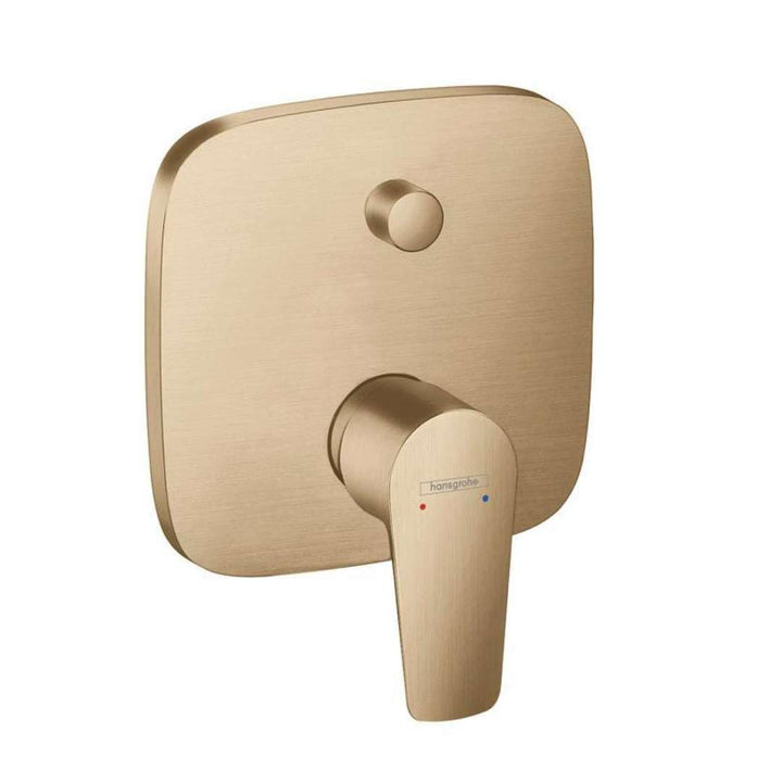 hansgrohe Wannenarmatur Talis E, Unterputz Einhebel-Wannenmischer, Brushed Bronze