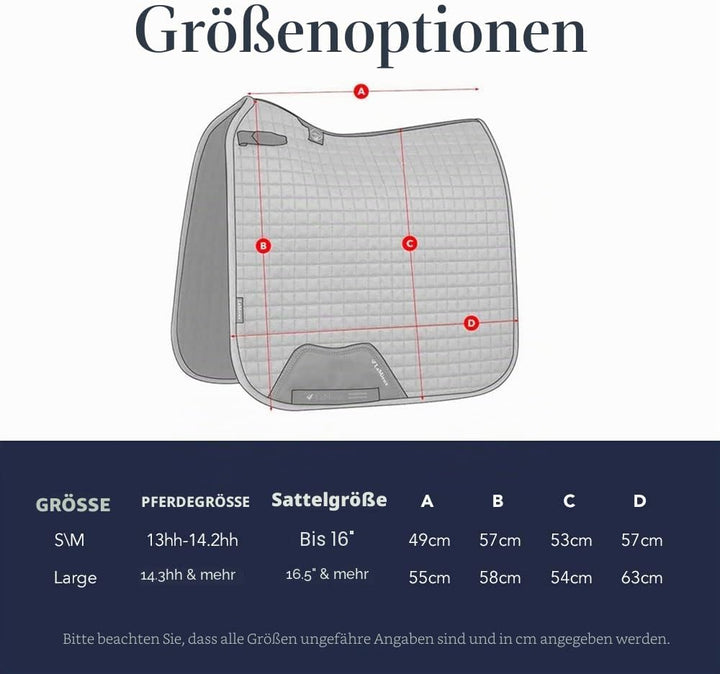 LeMieux X-Grip Silicone Dressage Square Dressurschabracke L Schwarz, L Schwarz