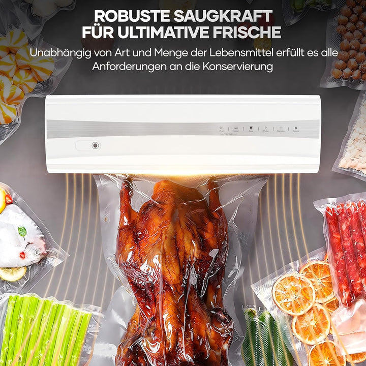 Vakuumiergerät mit Vakuumierbeuteln, kompaktes, vollautomatisches Trocken-/Feucht-Versiegelungsgerät