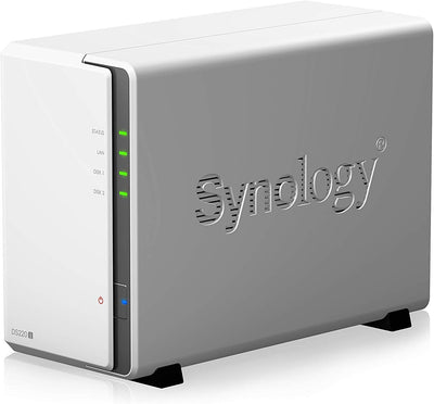 Synology DS220j DiskStation NAS-Server 2-Bay Desktop Server Bundle, Kapazität:16.000GB (16TB), HDD T
