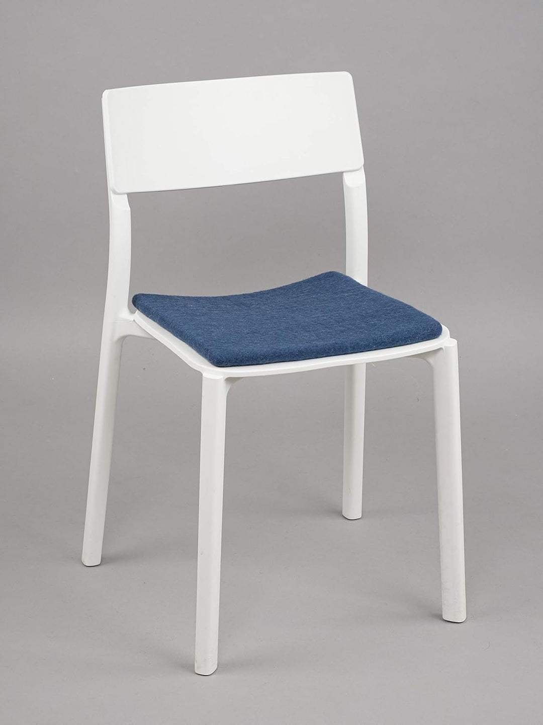 myfelt Flache Filz-Sitzauflage/Stuhlauflage - Alva - quadratisch, 36x36 cm, Dunkelblau, Dunkelblau