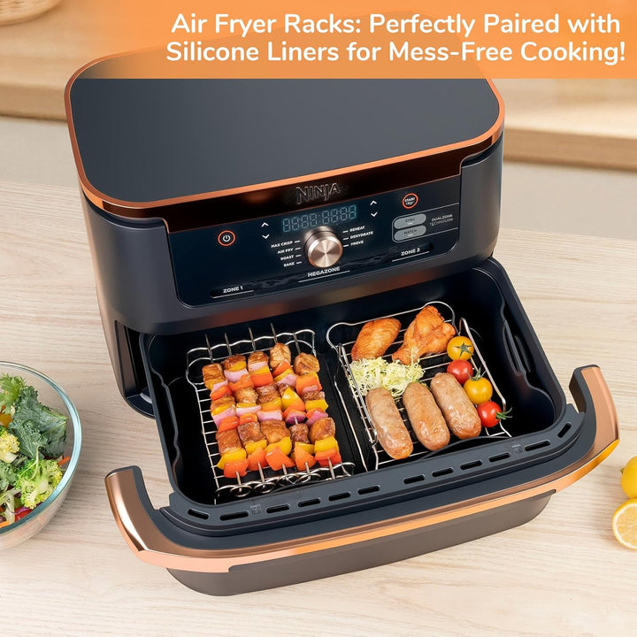ENSINE Airfryer Zubehör für COSORI Dual Blaze TwinFry 10L，Heissluftfritteuse Zubehör für Ninja Foodi