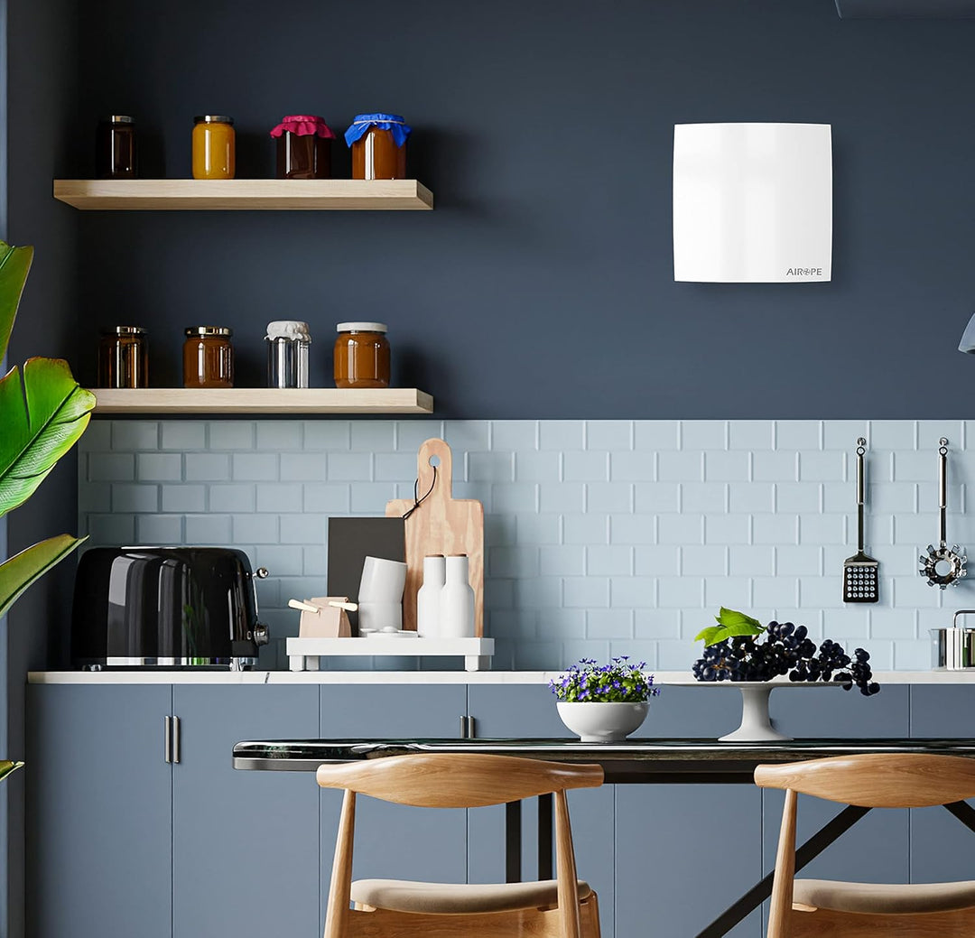 AB-100 mm Abluftventilator,Badlüfter Ventilator mit Rückschlagventil,Low Wattage,Geringer Energiever