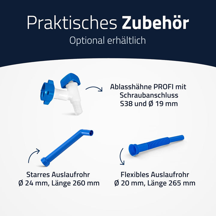 hünersdorff Wasserkanister ECO mit unverlierbarer Deckelverschraubung, 2 L, 810250 2 Liter Kein Zube