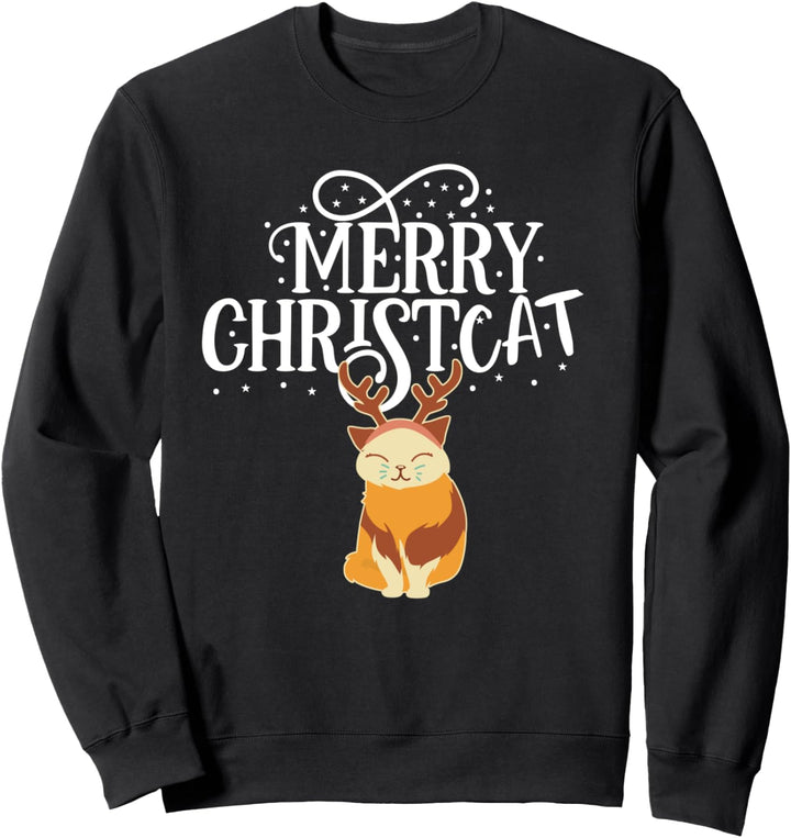 Frohe Weihnachten Katze Geschenkidee Sweatshirt