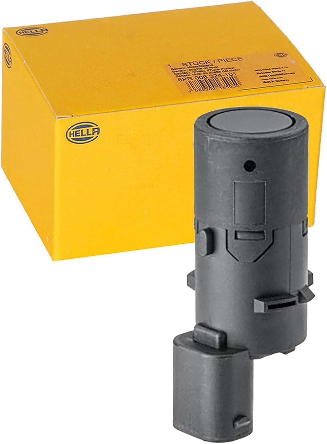 HELLA 6PX 358 141-731 Sensor, Einparkhilfe - 3-polig - gesteckt - überlackierbar