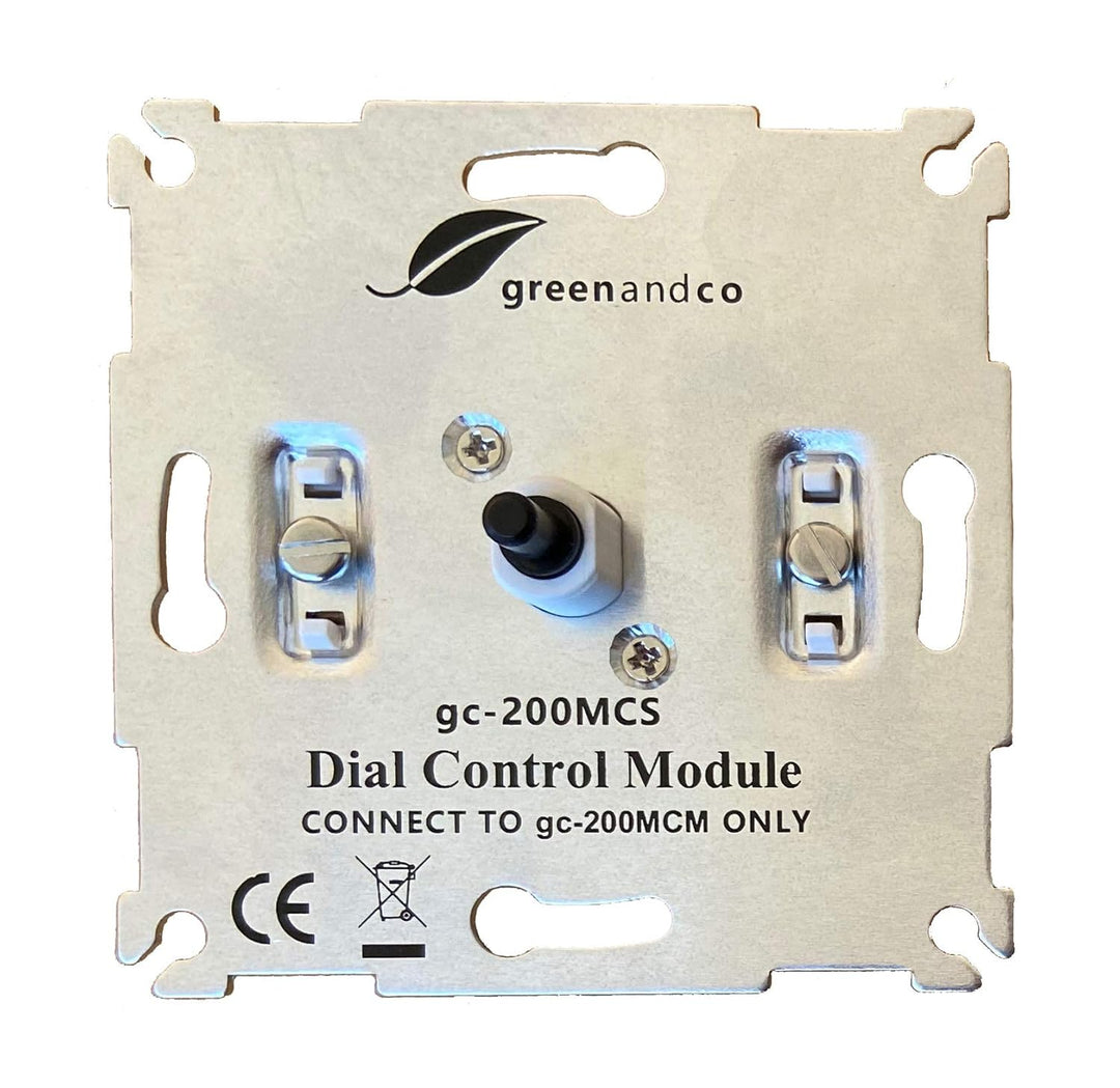 Kombipackung greenandco® gc-200MCM digitaler Master Dimmer für LED und Halogen 1-200 Watt + gc-200MC