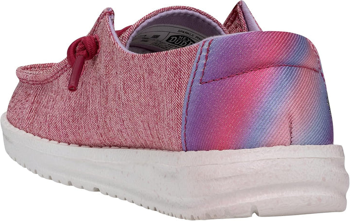 HEYDUDE Mädchen Wendy Youth Moc Toe Shoes 31 EU Sparkle Pink, 31 EU Sparkle Pink