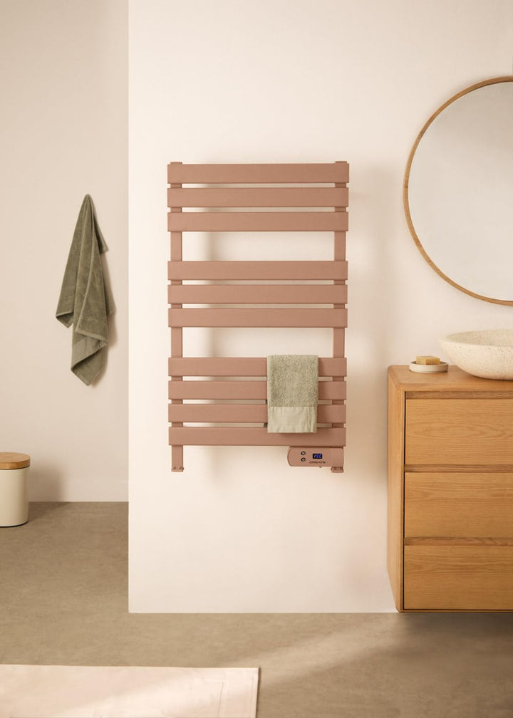 CREATE / WARM Towel 500W / Elektrischer Badheizkörper Mokka / 96,9x55x5cm / Für Boden oder Wand, Tim