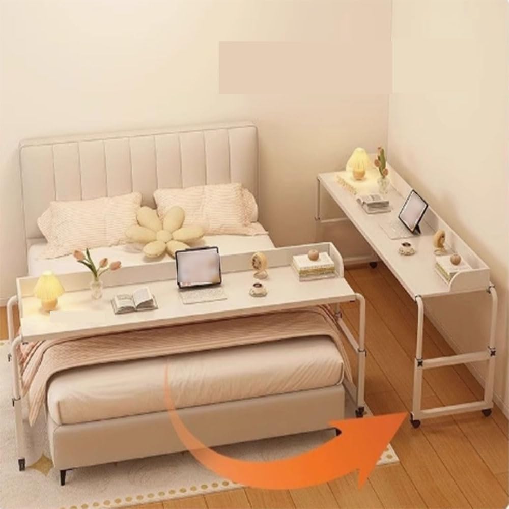 Pflegetisch Laptoptisch, Rollender Computertisch über Dem Bett Pflegetisch Für Das Heimbür Funktioni