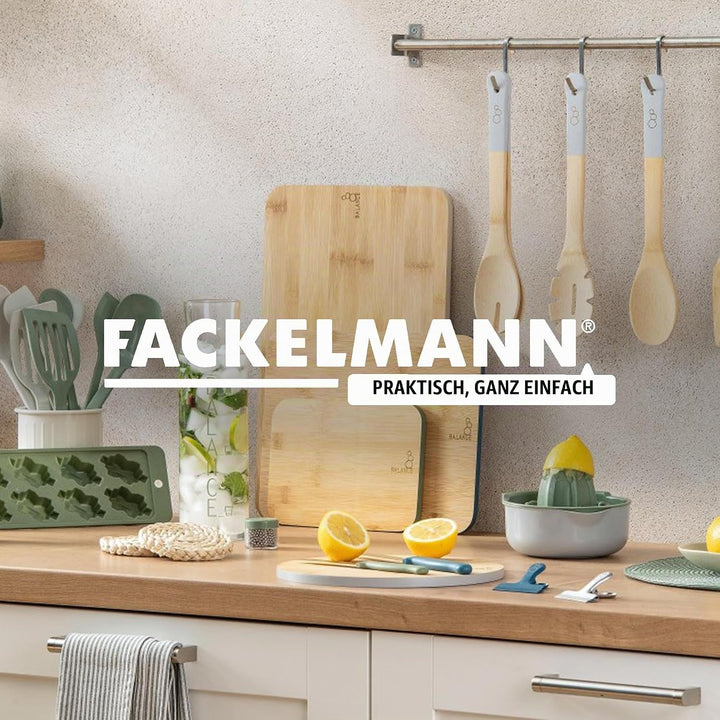 Fackelmann Balance Schneidebrett Holz Bambus – Grosses Holzbrett für die Küche für Fleisch, Fisch un
