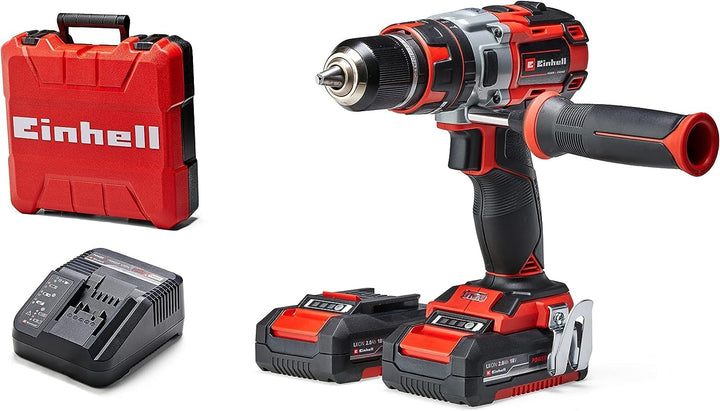 Einhell Akkuschrauber TE-CD 18 Li-i Brushless Power X-Change ( Li-Ion, 18 V, 2 Gang, mit Schlagfunkt