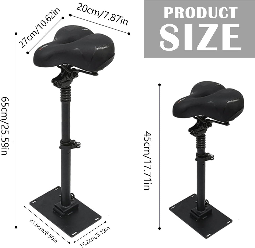 Sitz, Stossdämpfendes Kissen für Ninebot ZT3Pro Elektroscooter, Höhenverstellbar 45-65cm Sitz Klappb