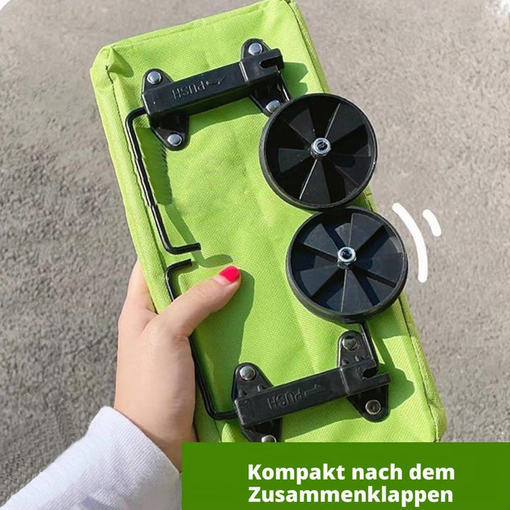 Faltbare Tasche mit Rollen | Faltbarer Einkaufstrolley | Multifunktionale Einkaufstasche mit Rollen