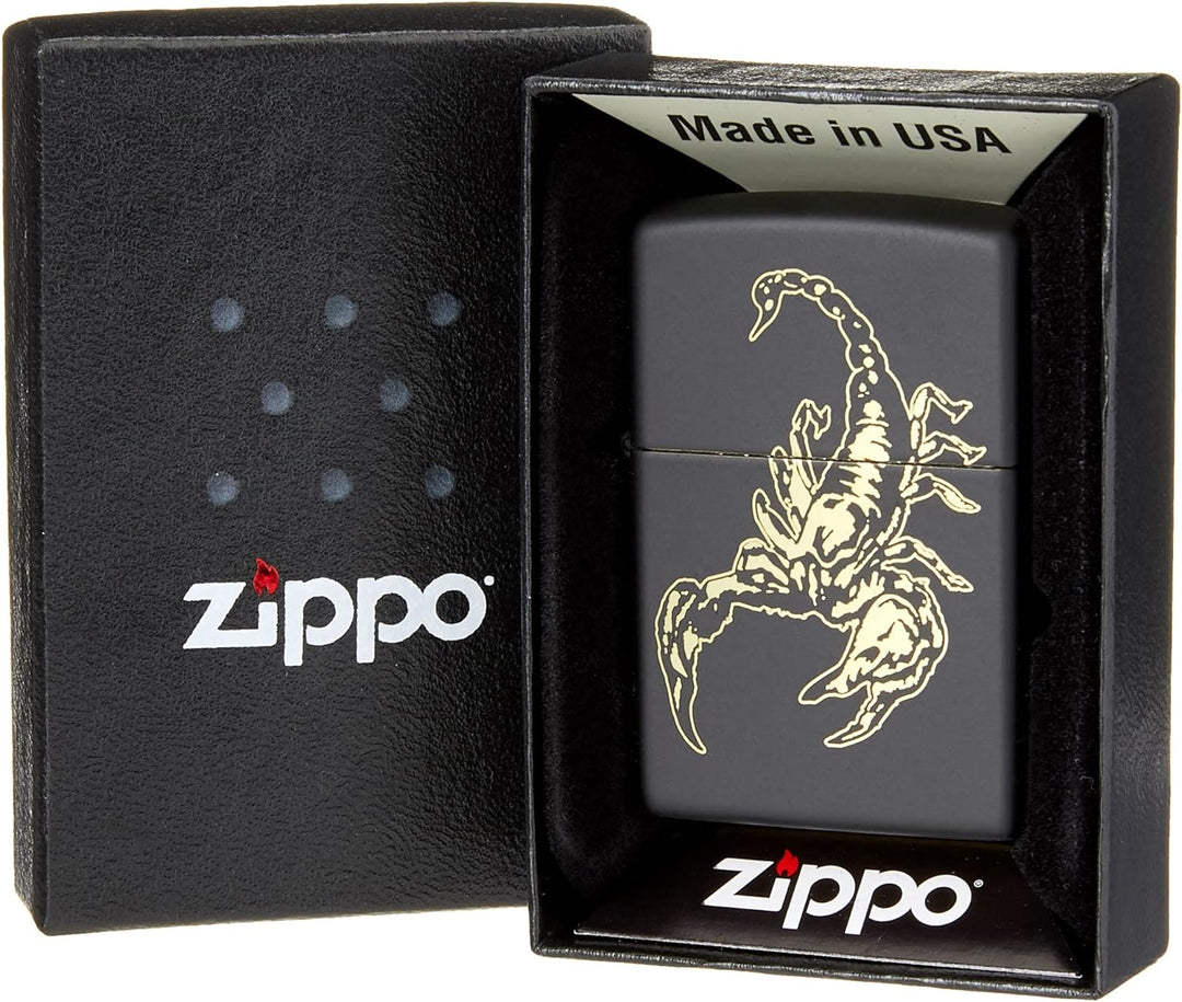 Zippo PL 218 Scorpion Laser Engrave Feuerzeug, Messing, Design, 5,83,81,2