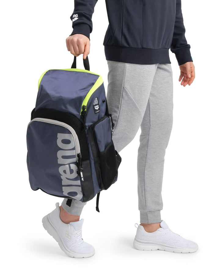ARENA Unisex Spiky Iii Backpack 35 Rucksack (1er Pack) Navy-neon_yellow 35 l Single, Navy-neon_yello