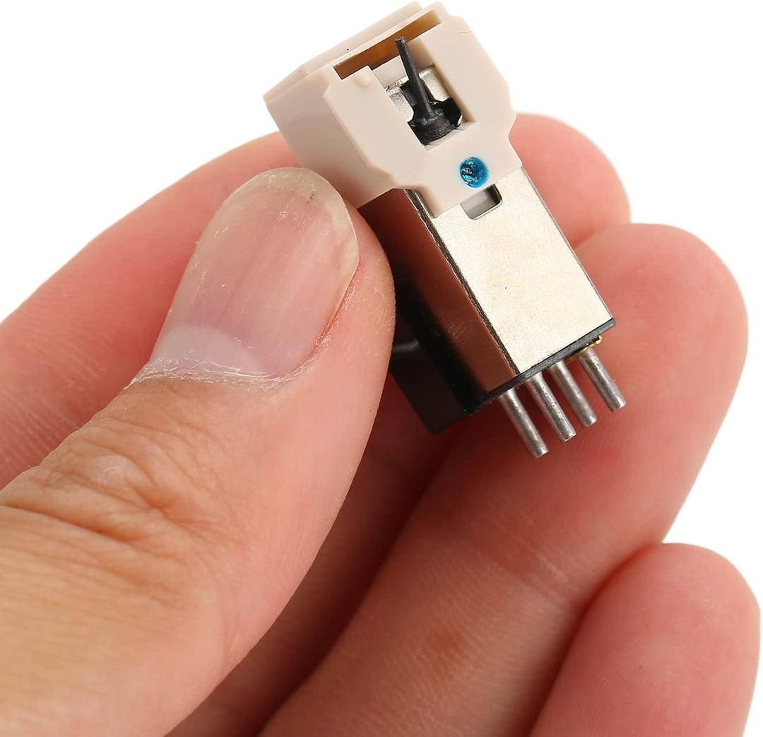 Ersatz Plattenspieler Nadel, 13 mm Ersatzteil Magnetabnehmer mit Nadel Ersatz Nadelnadel für Platten