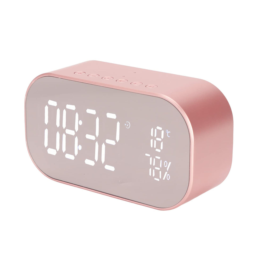 Digitaler Wecker, 2200 MAh UKW-Radio, Multifunktionswecker, mit Bluetooth-Lautsprecher, mit Externer