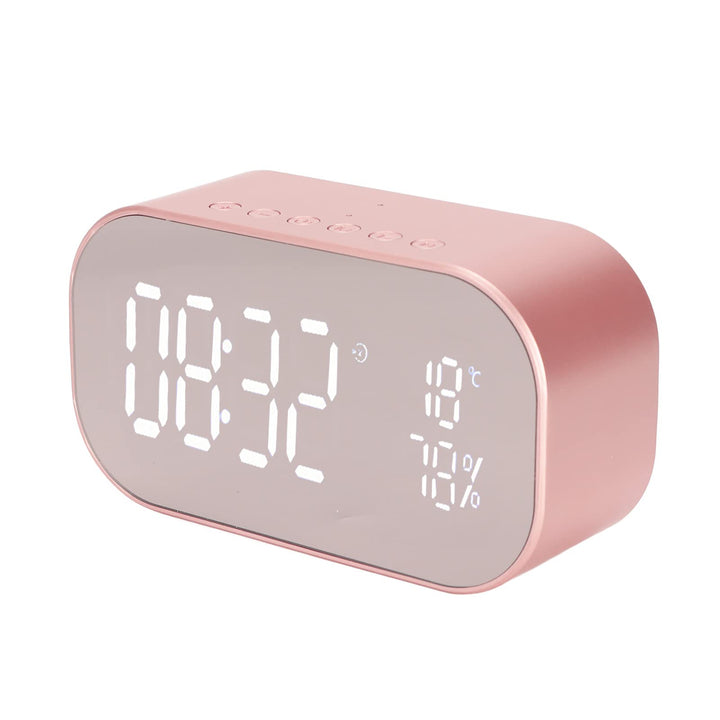 Digitaler Wecker, 2200 MAh UKW-Radio, Multifunktionswecker, mit Bluetooth-Lautsprecher, mit Externer