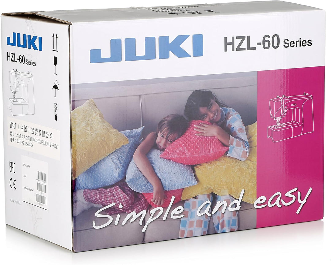 JUKI hzl-60hr-b Nähmaschine ELECTRONIQUE, Metall, weiss, 40 x 18,8 x 29 cm