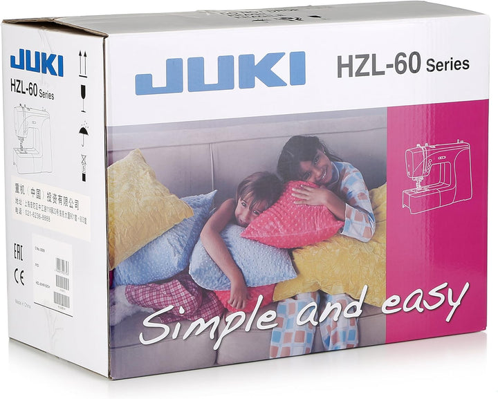 JUKI hzl-60hr-b Nähmaschine ELECTRONIQUE, Metall, weiss, 40 x 18,8 x 29 cm