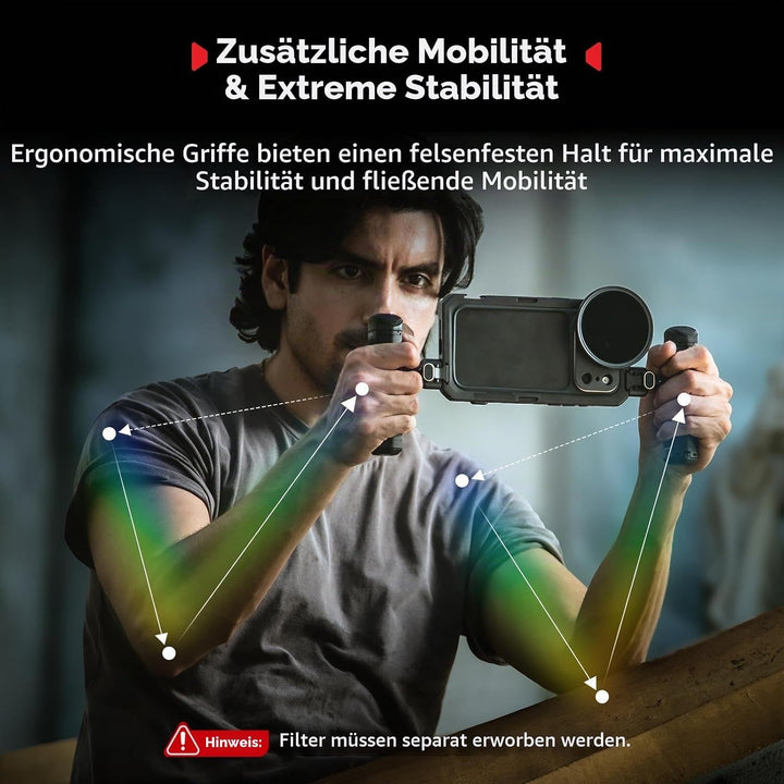 SMALLRIG Mobile Dual Handheld Kit für iPhone 17 Pro, Handyhalterung mit kabellosem Schnellverschluss
