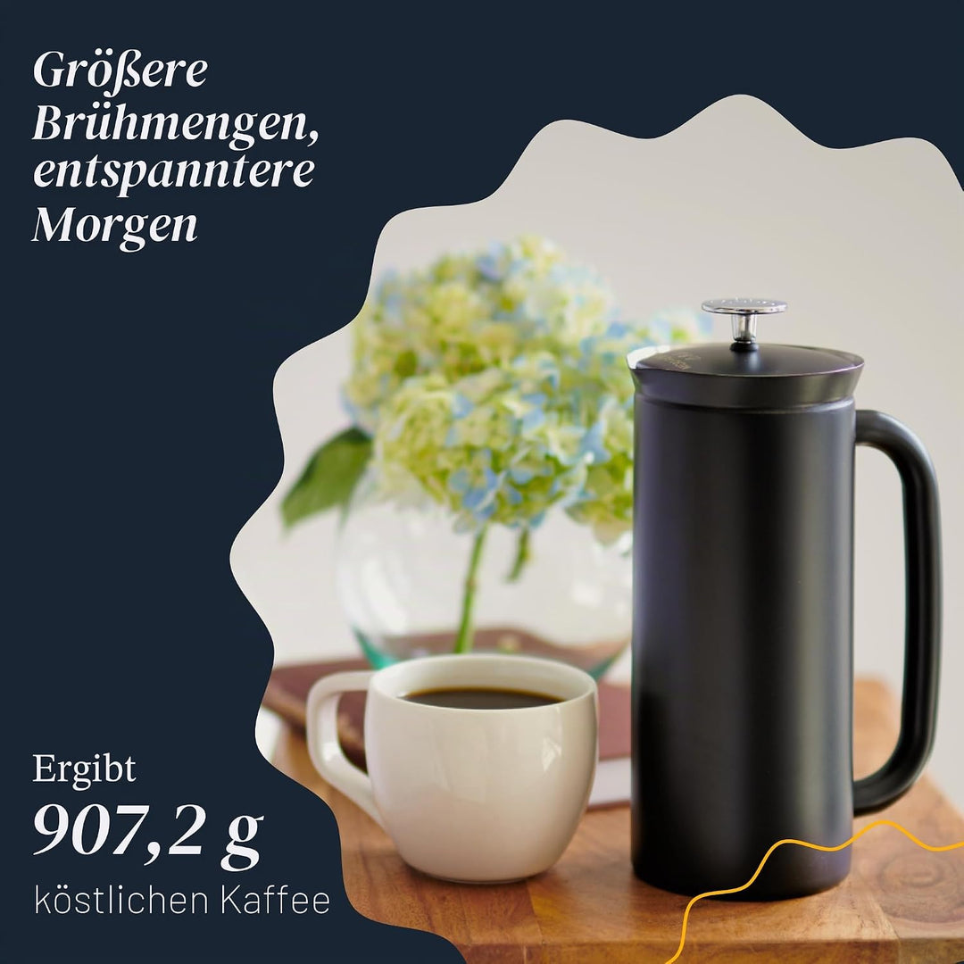 ESPRO P7 French Press Kaffeebereiter – Doppelwandig isoliert aus Edelstahl mit Mikrofilter, 950 ml,
