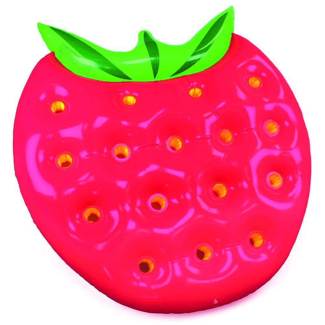 Linea Garden Friend Luftmatratze, Strawberry, Erdbeere (Verde-Rosso), 32 x 27 x 18 cm, g1782149