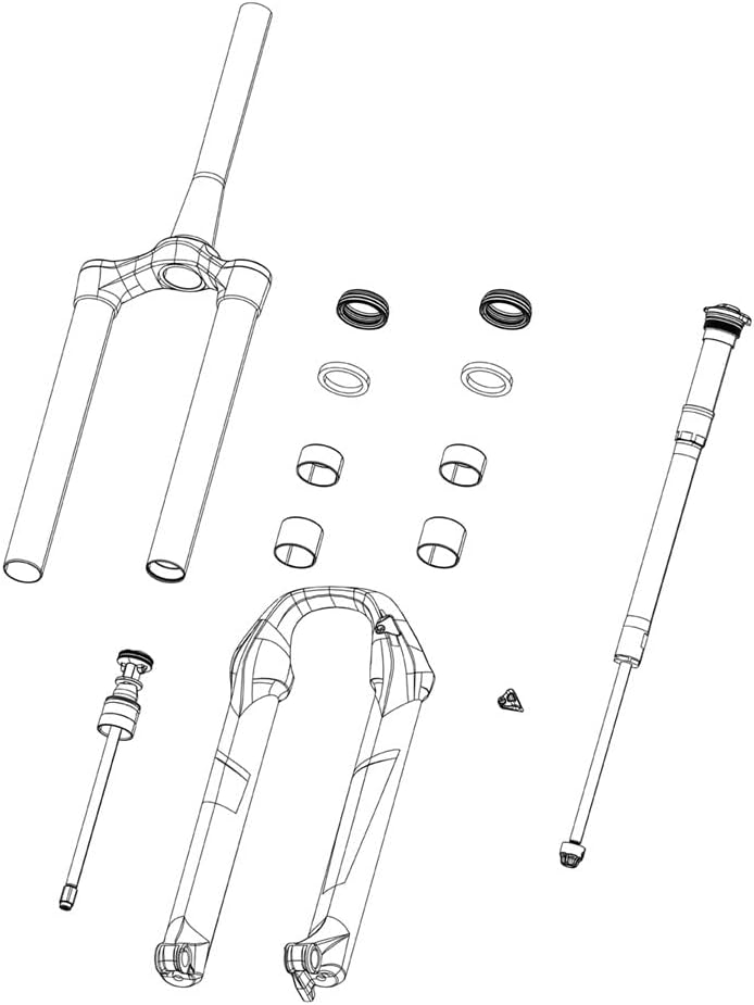 RockShox Unisex – Erwachsene Verschlusskappe-03059367 Verschlusskappe, Schwarz, Einheitsgrösse