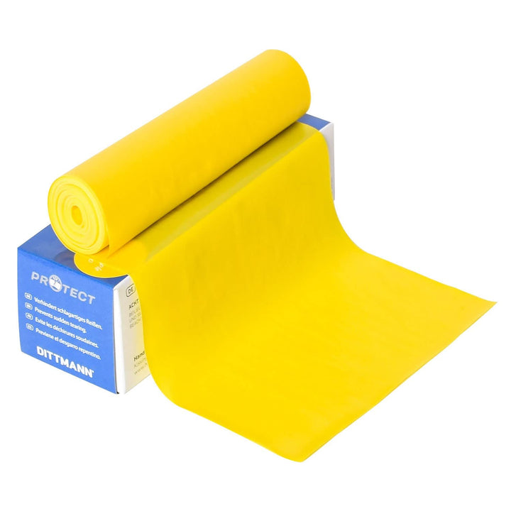 DITTMANN Body Band Fitnessband Gymanstik Expander Kraft 5.5m gelb (leicht)