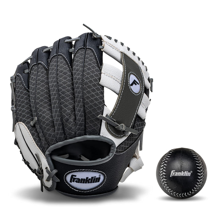 Franklin Sports Teeball Recreational Series Fielding Handschuh mit Baseball, 24,1 cm Überwurf für di