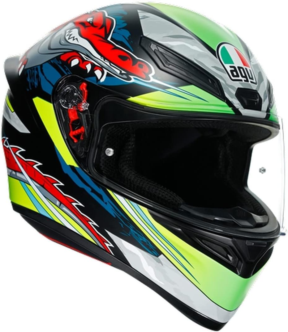 AGV Helm K1 MULTI MS DUNDEE MATT LIME/ROT