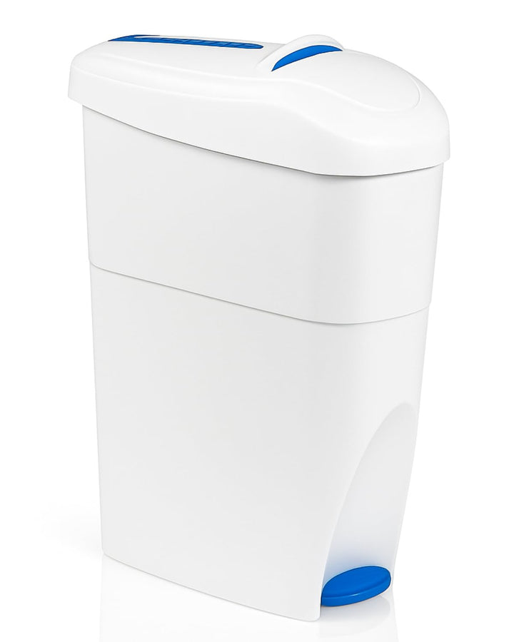 Damenhygiene-Behälter mit Fusspedal 15 Liter | Geschlossener Damenhygiene-Abfallbehälter, Fusspedal,