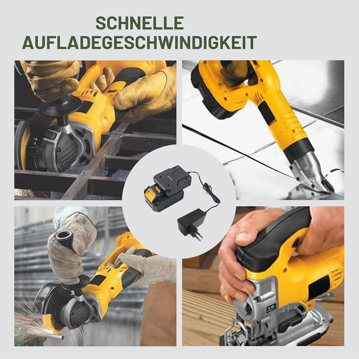 Schnellladegerät, kompatibel mit Dewalt 18 V Akkuladegerät DC9310, kompatibel mit DeWalt 7,2 V – 18