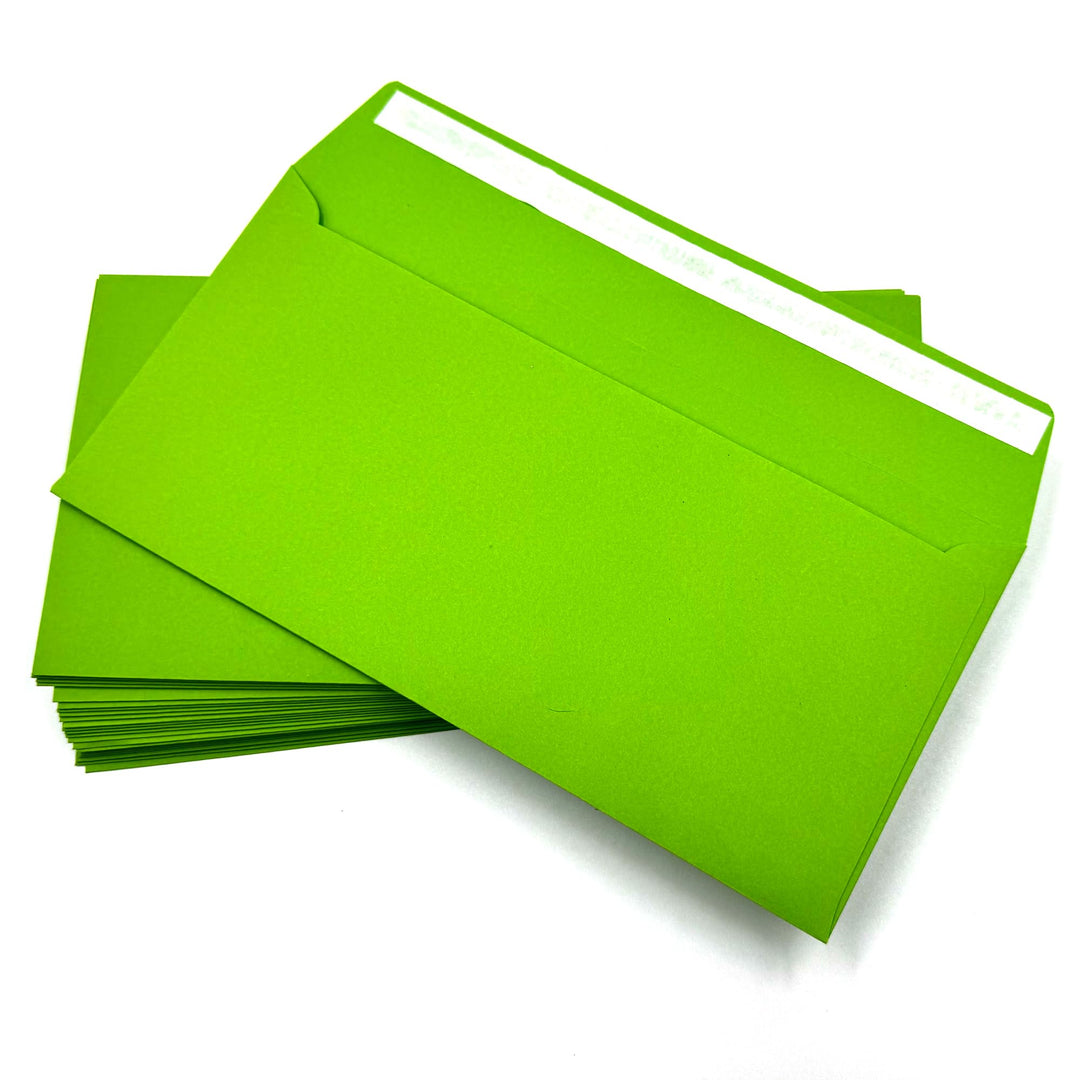 100 Briefumschläge DIN lang ohne Fenster, selbstklebend - Brief Umschläge 22 x 11 cm - Sichtschutz,
