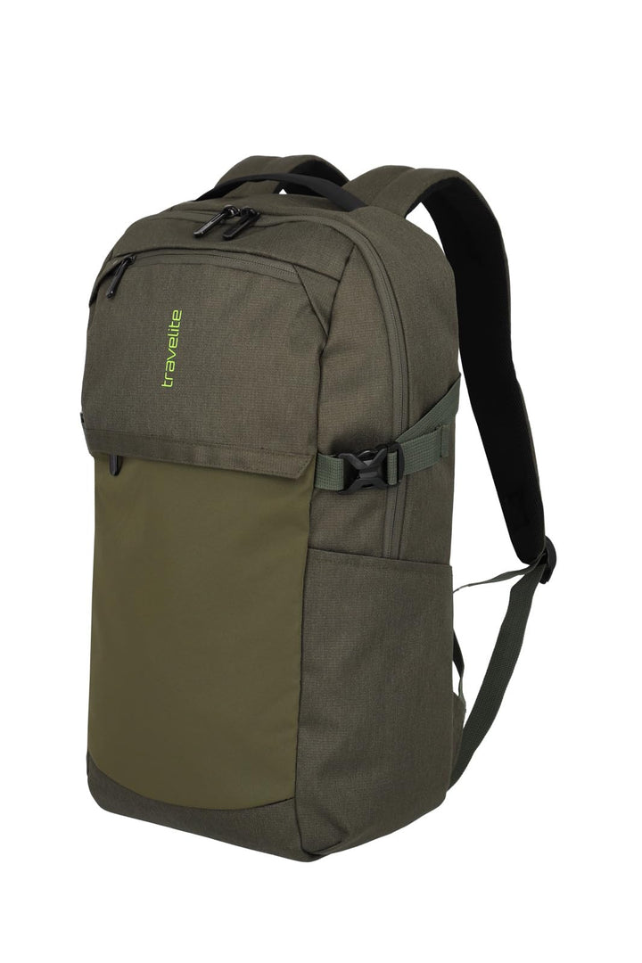 Travelite Handgepäck Rucksack, Laptop Rucksack 15,6 Zoll, PATHWAY Allround, Tagesrucksack aus recyce